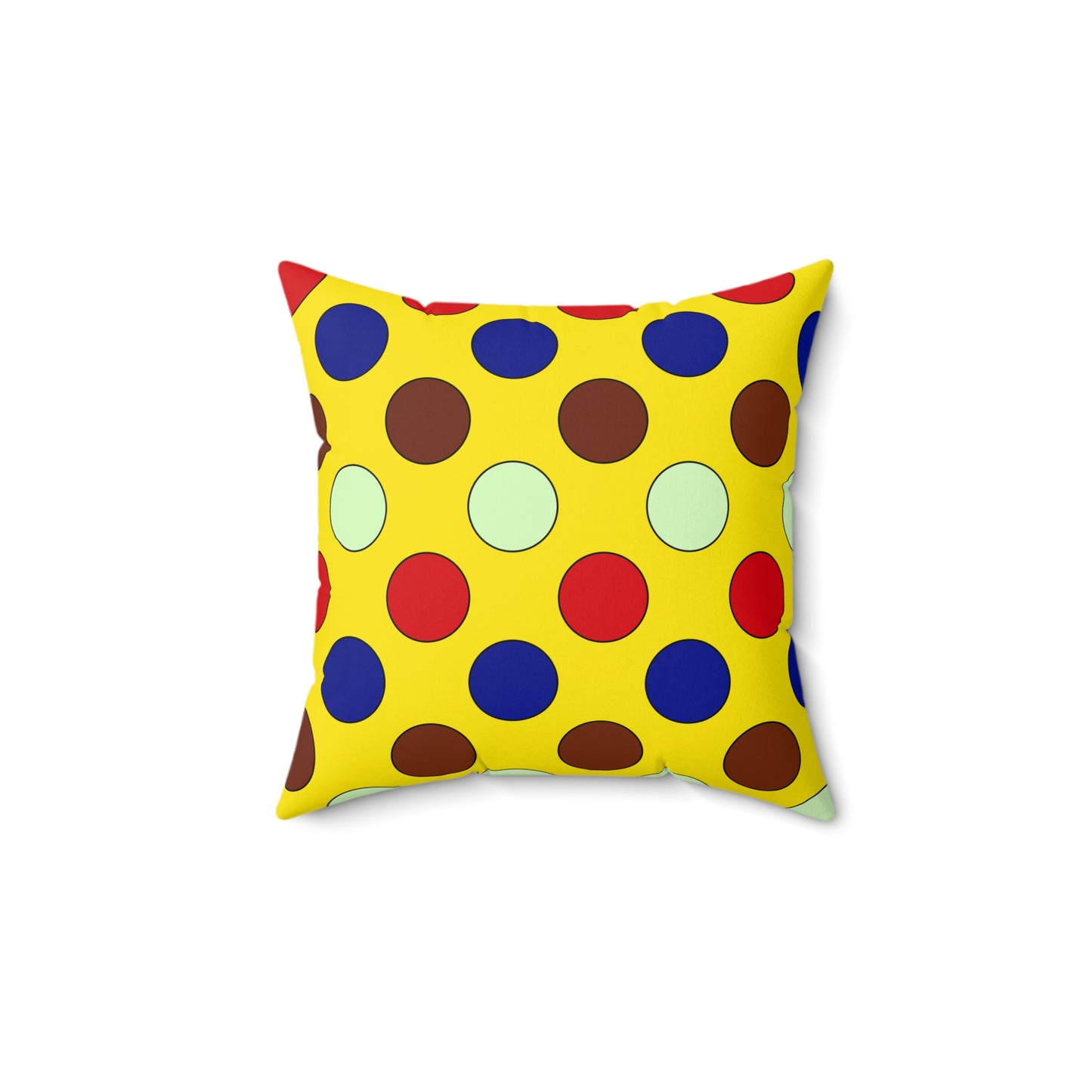 Ecuador Retro Polka Dots Cushion Pillow