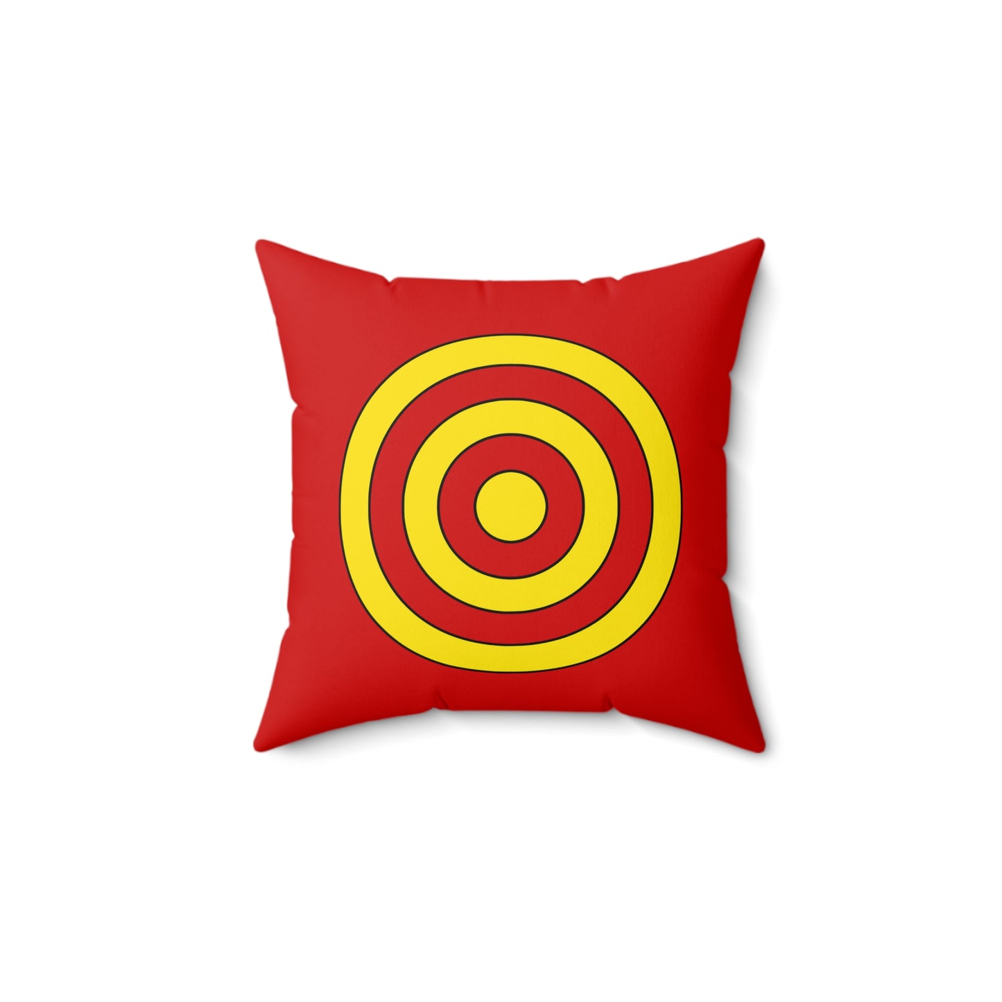 North Macedonia Retro Target Cushion Pillow
