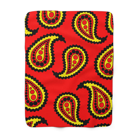 Angola Retro Paisley Blanket Throw