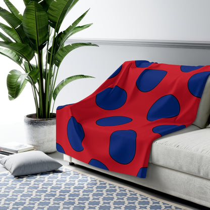 Liechtenstein Retro Polka Dots Blanket Throw