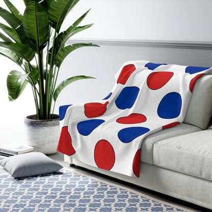 Faroe Islands Retro Polka Dots Blanket Throw