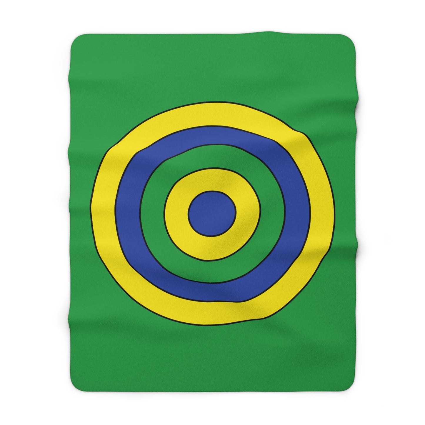 Brazil Retro Target Blanket Throw
