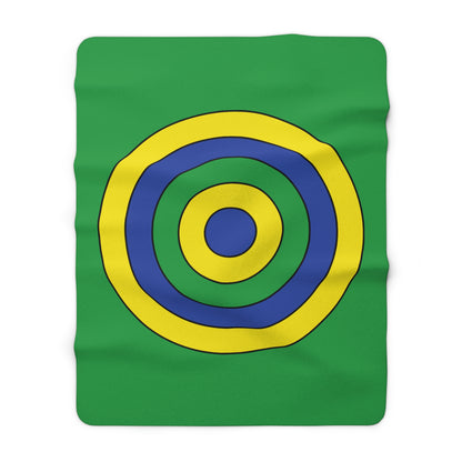 Brazil Retro Target Blanket Throw