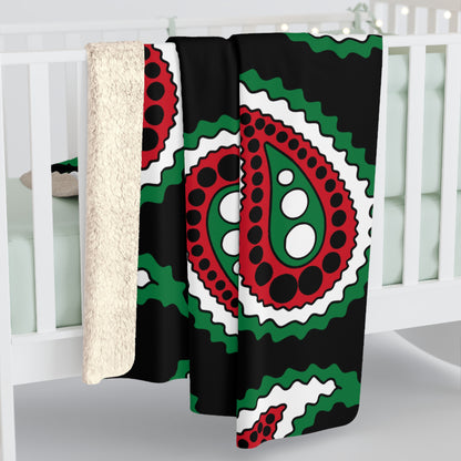 Syria Retro Paisley Blanket Throw