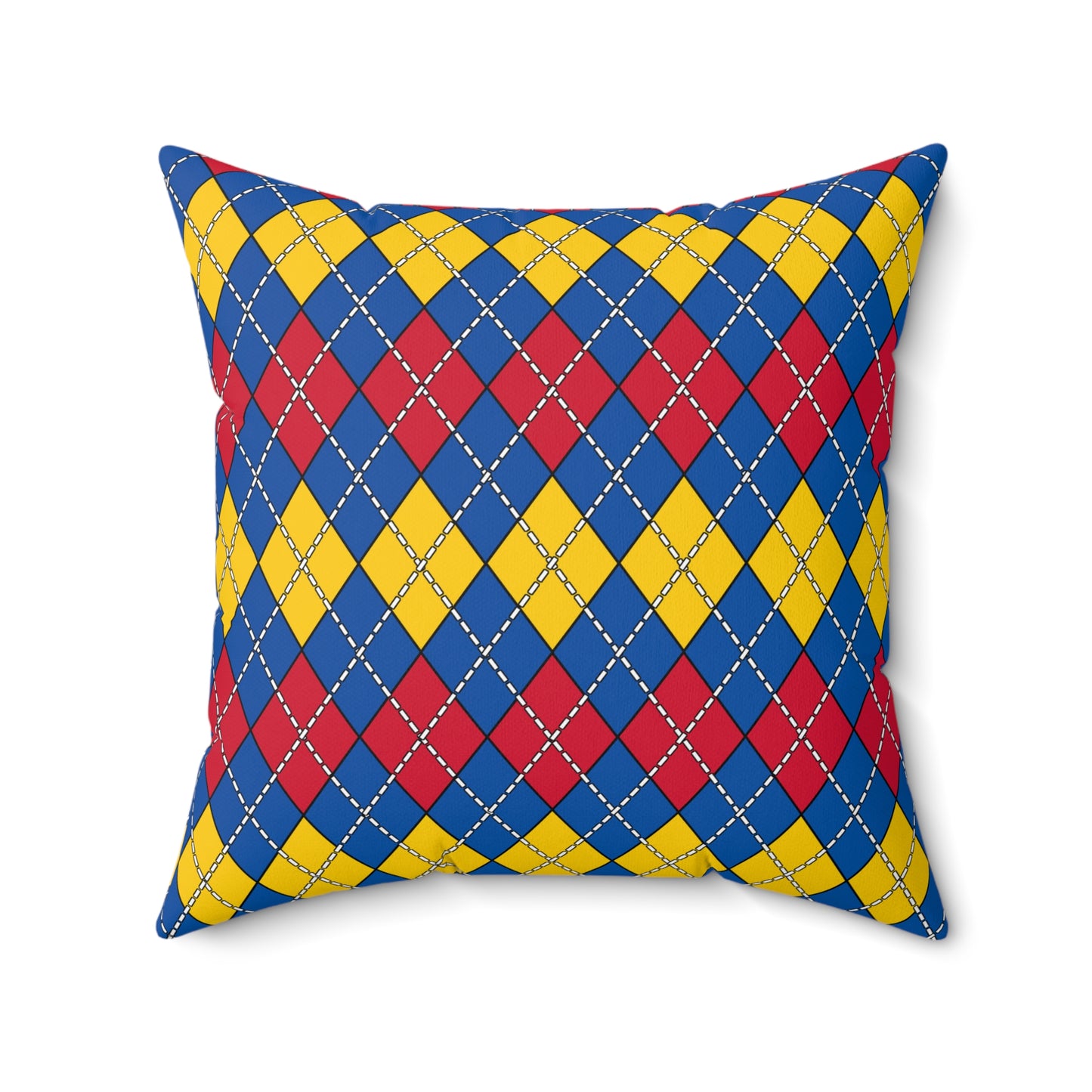 Aland Islands Retro Argyle Cushion Pillow