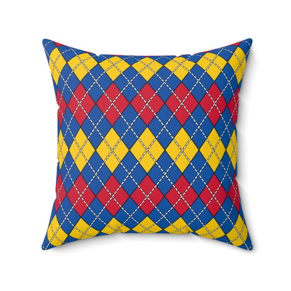 Aland Islands Retro Argyle Cushion Pillow