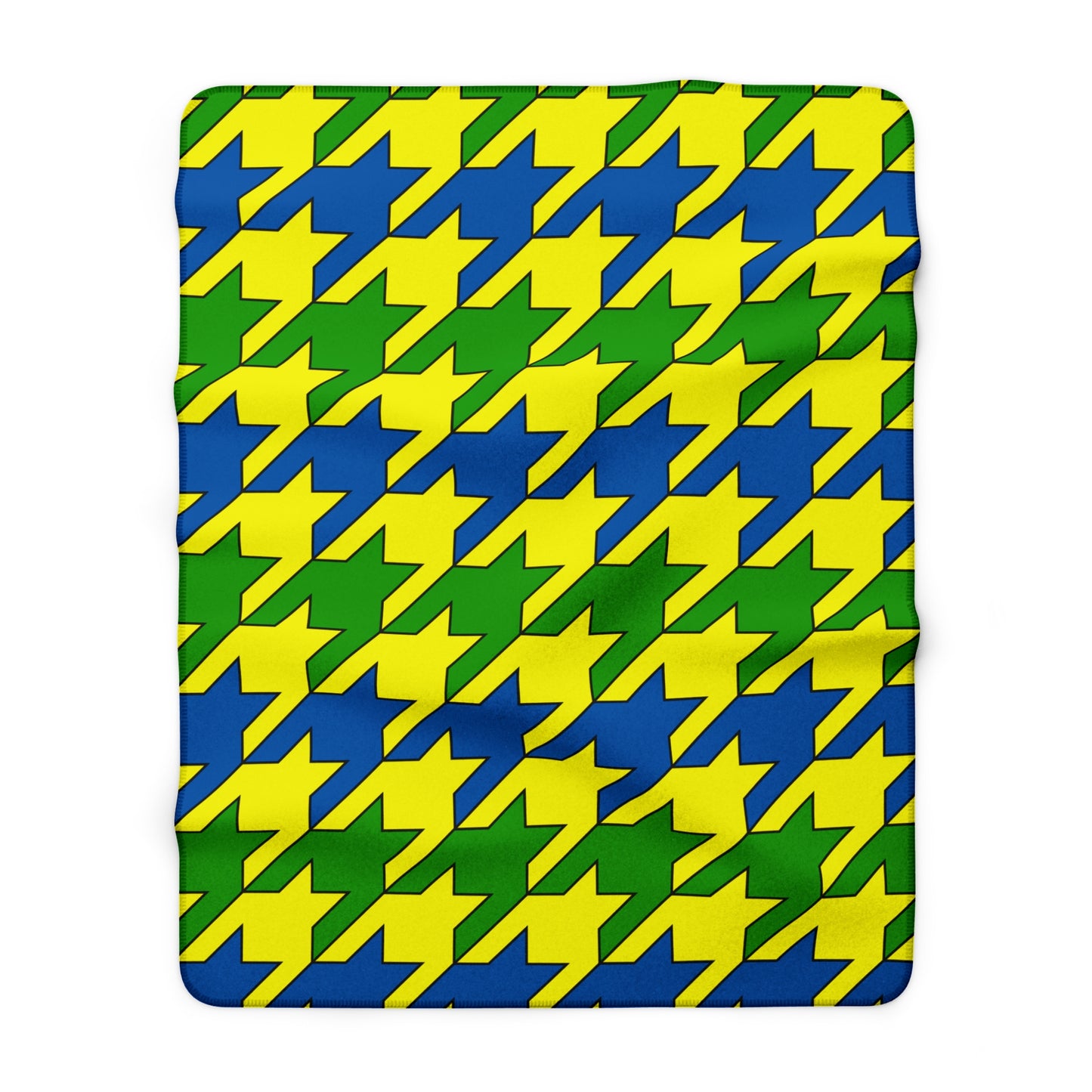 Saint Vincent And The Grenadines Retro Houndstooth Blanket Throw