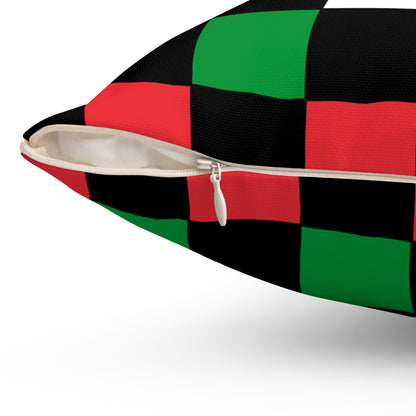 Palestine Retro Check Cushion Pillow