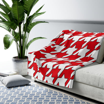 Tunisia Retro Houndstooth Blanket Throw