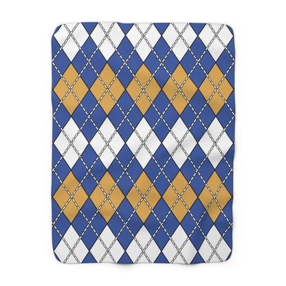 Marshall Islands Retro Argyle Blanket Throw