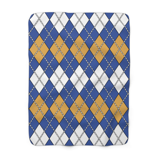 Marshall Islands Retro Argyle Blanket Throw