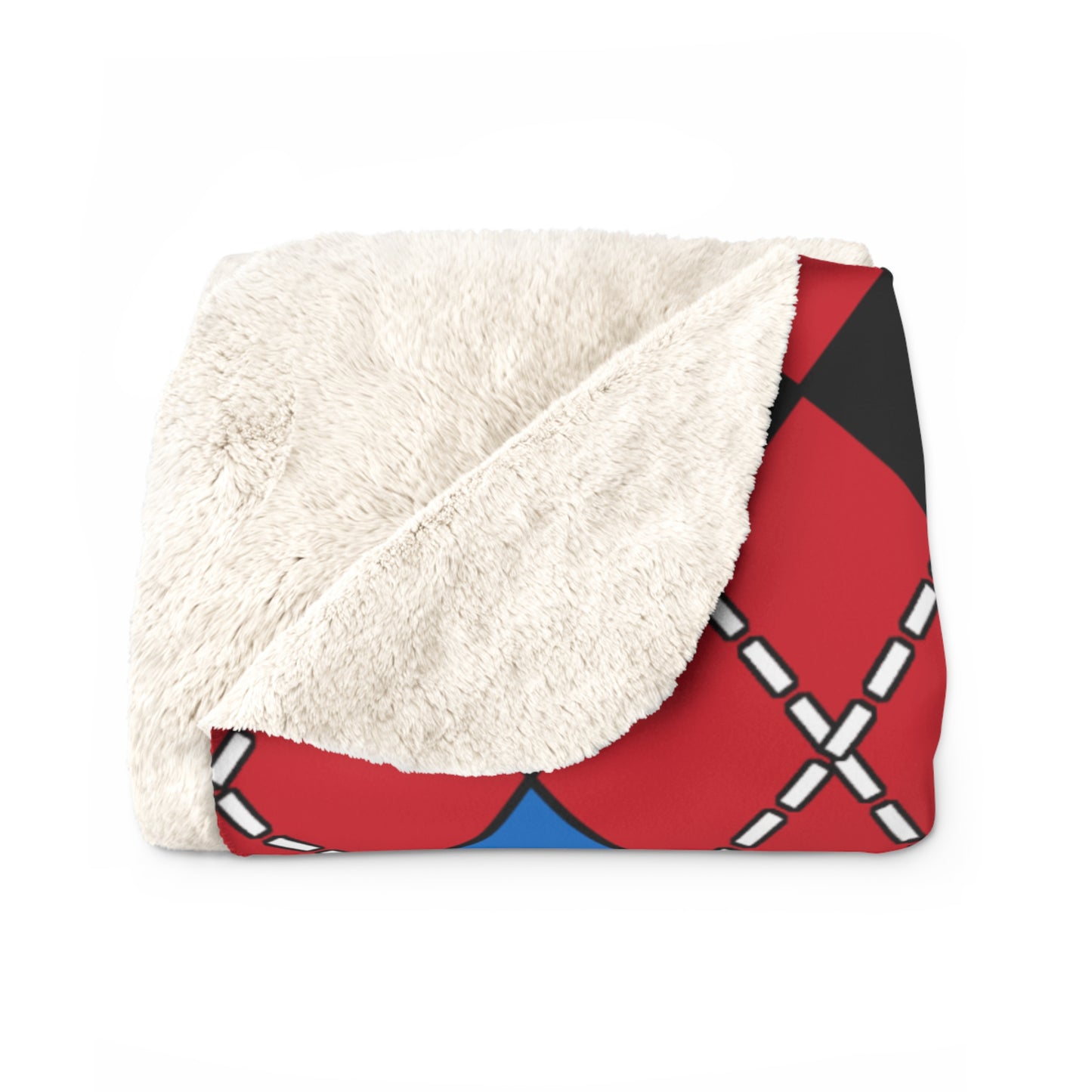 Antigua And Barbuda Retro Argyle Blanket Throw