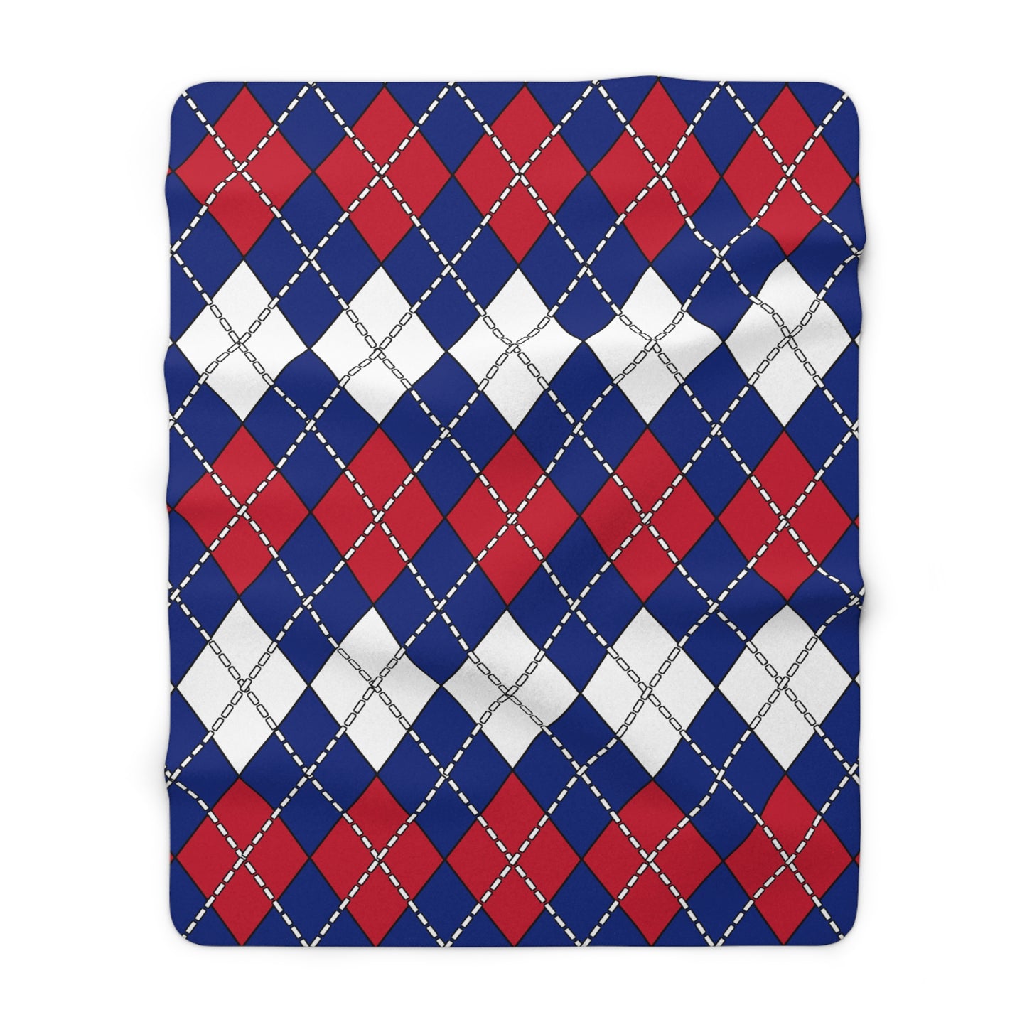 New Zealand Retro Argyle Blanket Throw