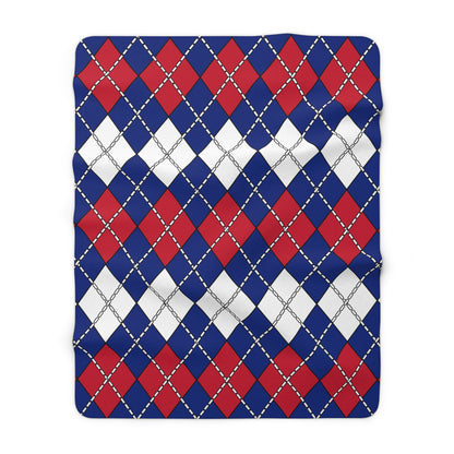 New Zealand Retro Argyle Blanket Throw