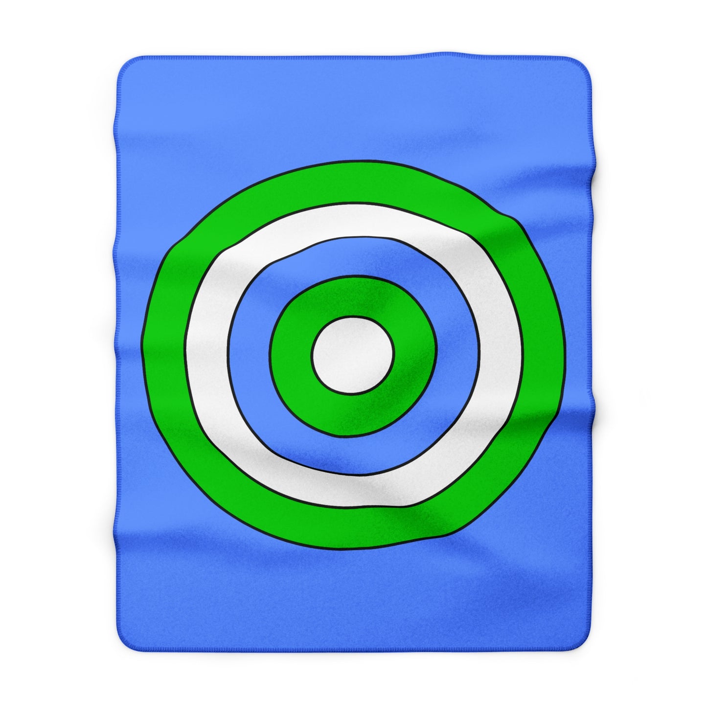 Djibouti Retro Target Blanket Throw