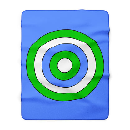 Djibouti Retro Target Blanket Throw