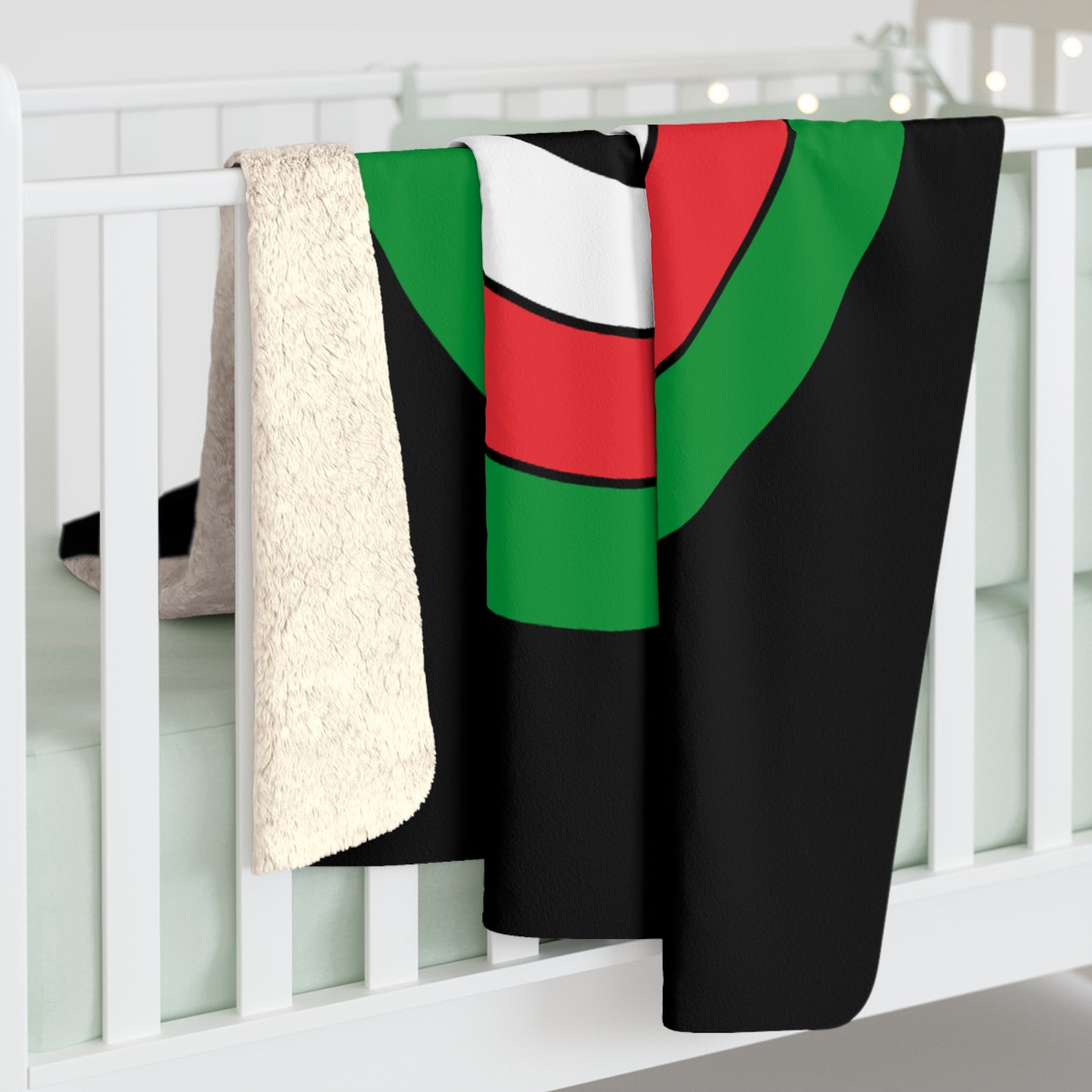 Palestine Retro Target Blanket Throw