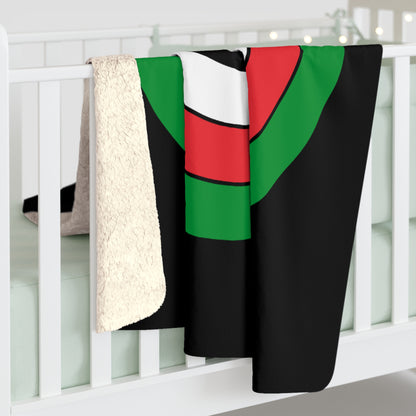 Palestine Retro Target Blanket Throw