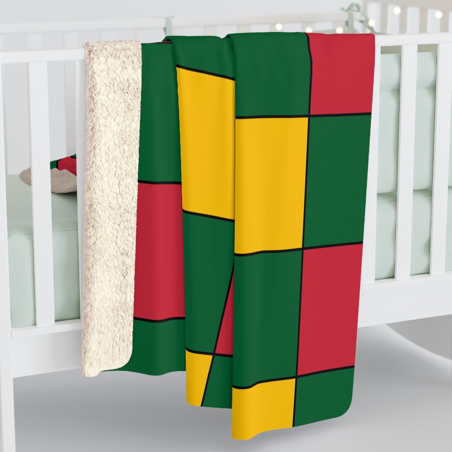 Mauritania Retro Check Blanket Throw