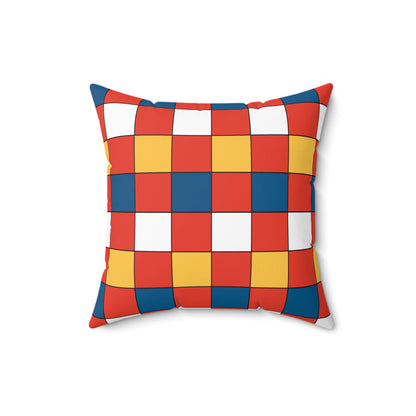 Kiribati Retro Check Cushion Pillow