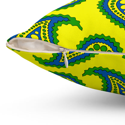 Saint Vincent And The Grenadines Retro Paisley Cushion Pillow