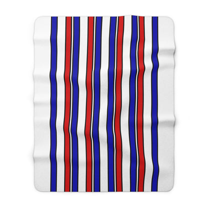 Costa Rica Retro Stripes Blanket Throw