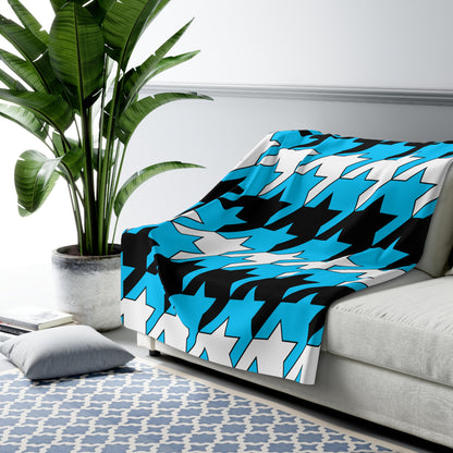 Botswana Retro Houndstooth Blanket Throw
