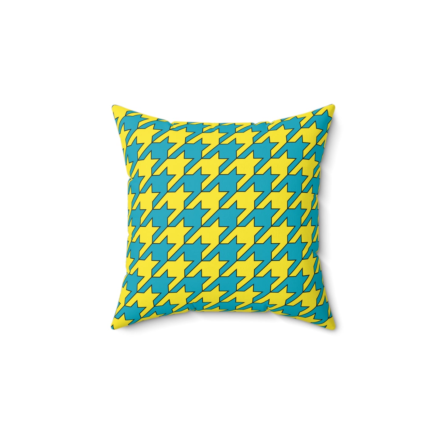 Kazakhstan Retro Houndstooth Cushion Pillow