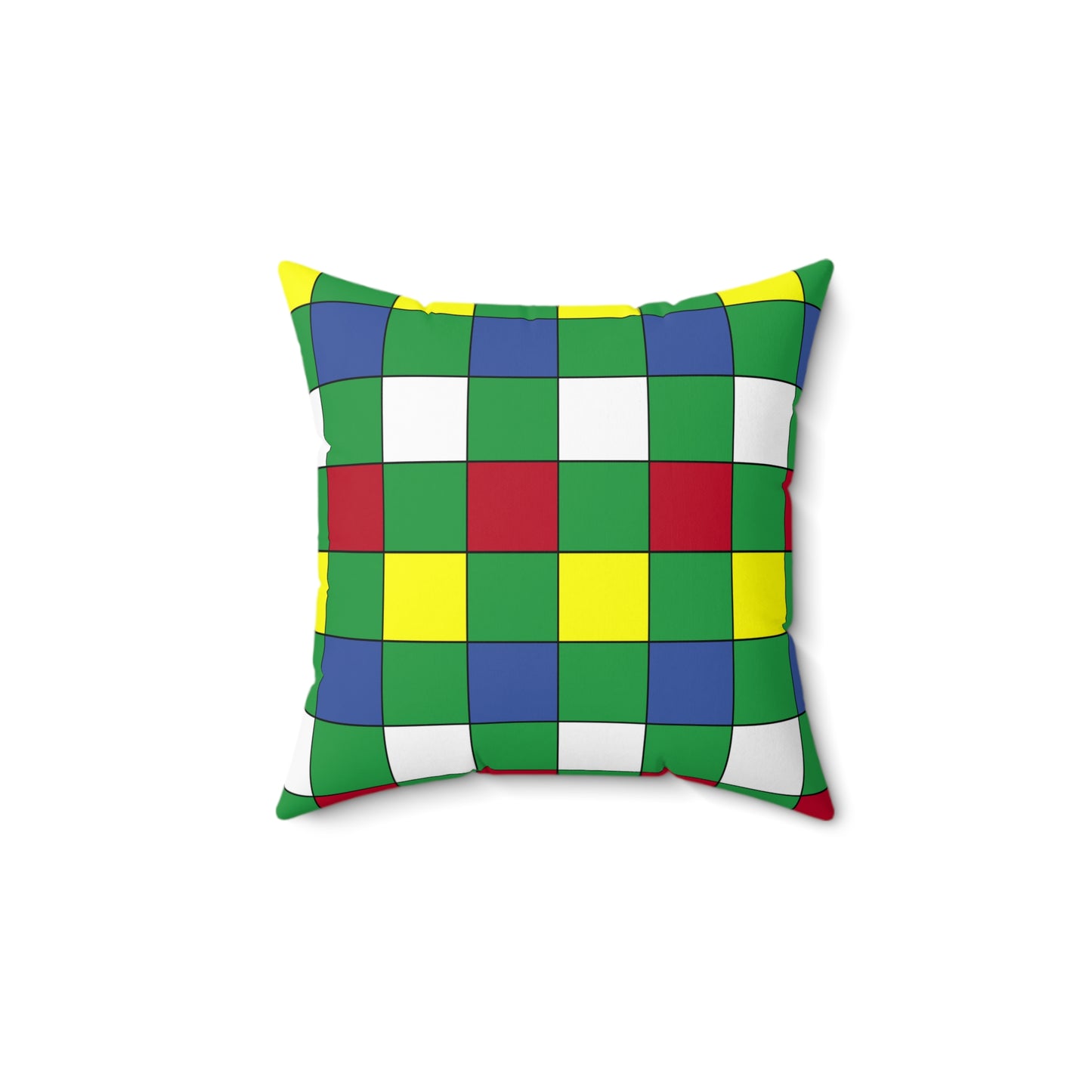 Comoros Retro Check Cushion Pillow