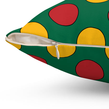 Lithuania Retro Polka Dots Cushion Pillow