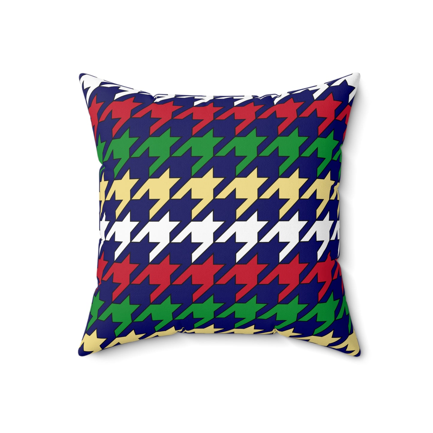 Cayman Islands Retro Houndstooth Cushion Pillow