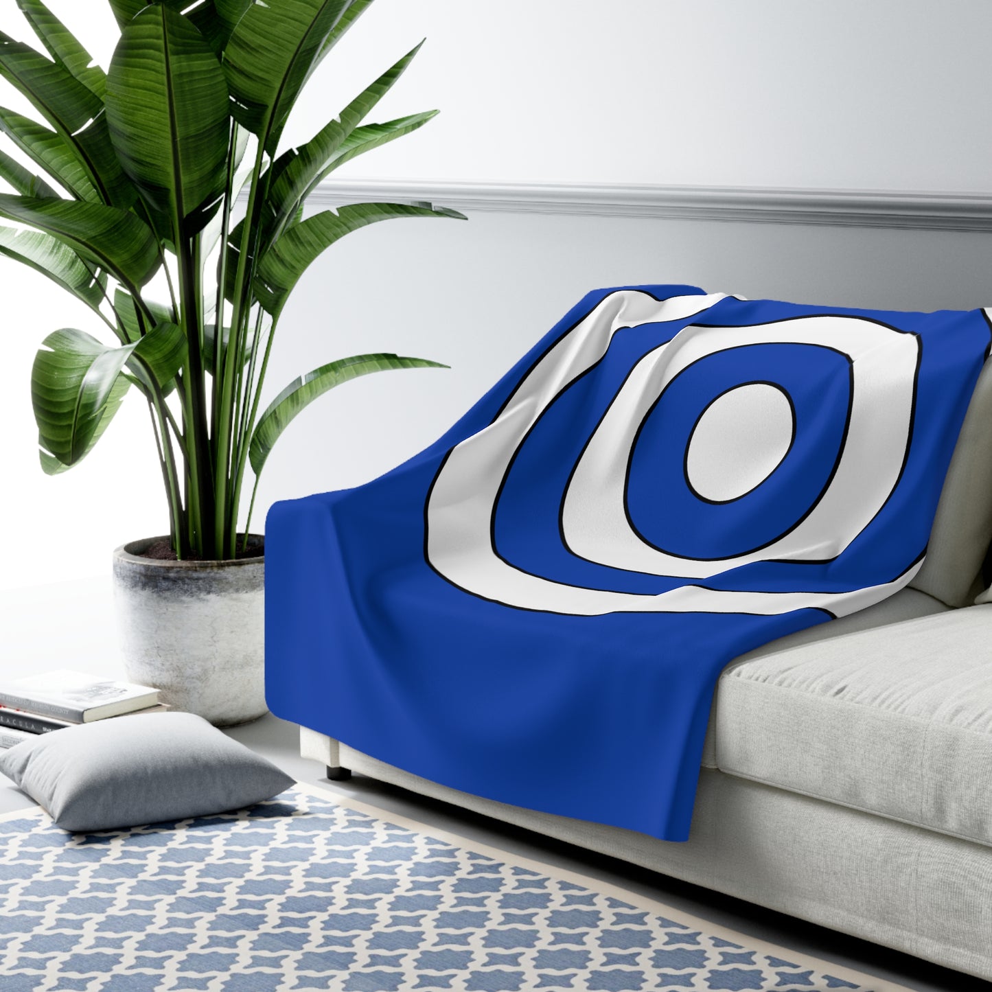 El Salvador Retro Target Blanket Throw