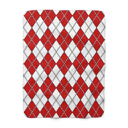 Northern Ireland Retro Argyle Blanket Throw
