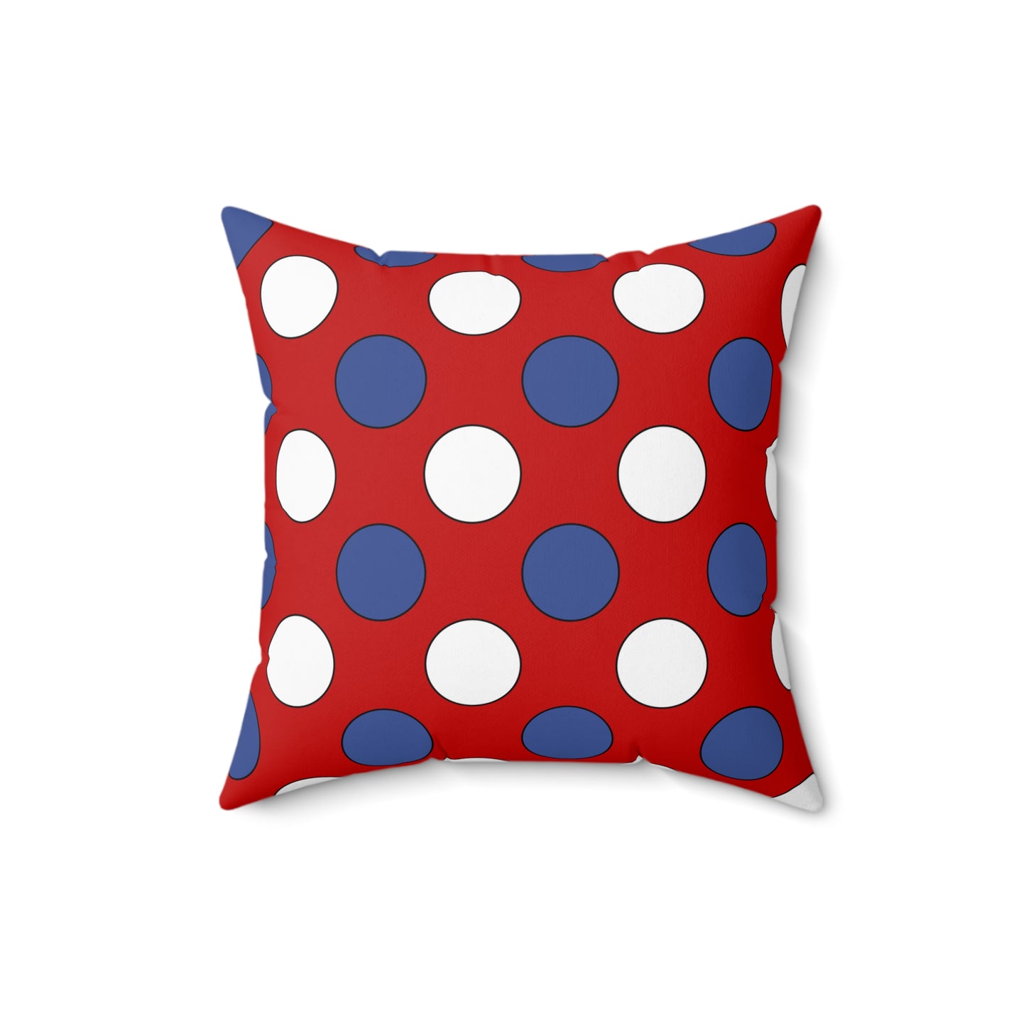 Democratic Peoples Republic Of Korea Retro Polka Dots Cushion Pillow