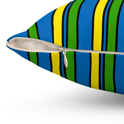 Gabon Retro Stripes Cushion Pillow
