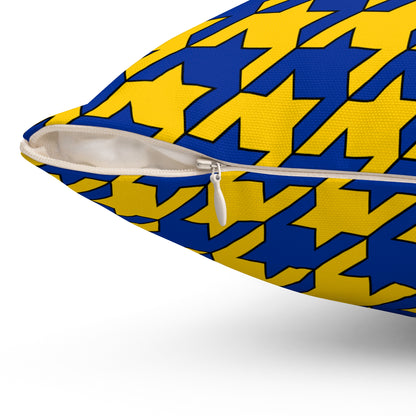 European Union Retro Houndstooth Cushion Pillow