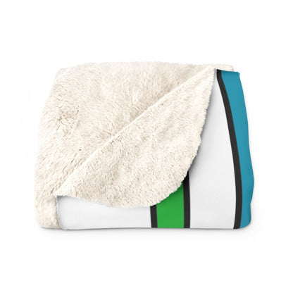 Uzbekistan Retro Stripes Blanket Throw