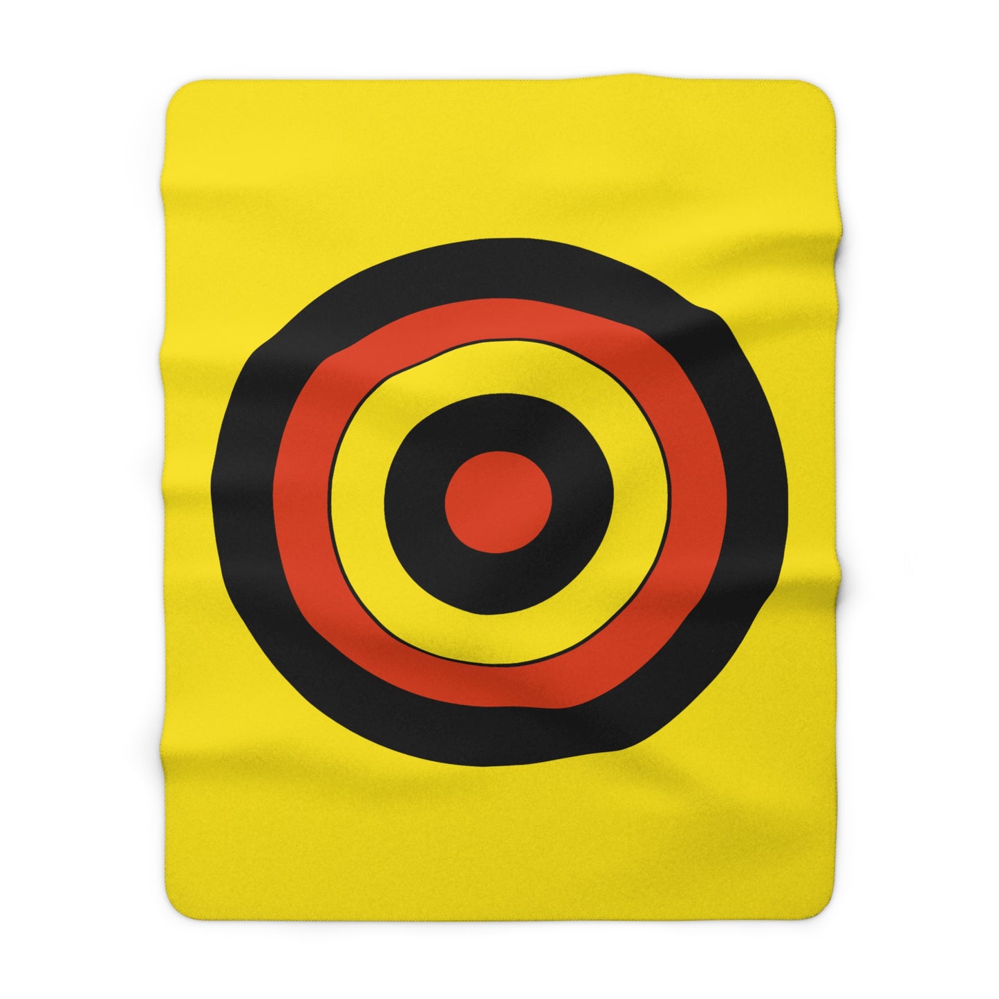 Uganda Retro Target Blanket Throw