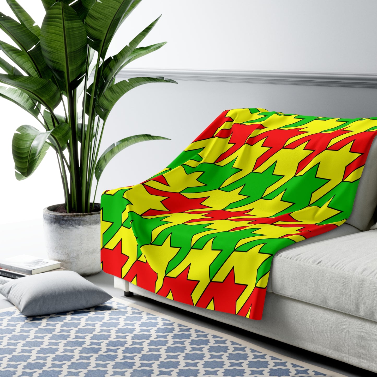 Congo Retro Houndstooth Blanket Throw