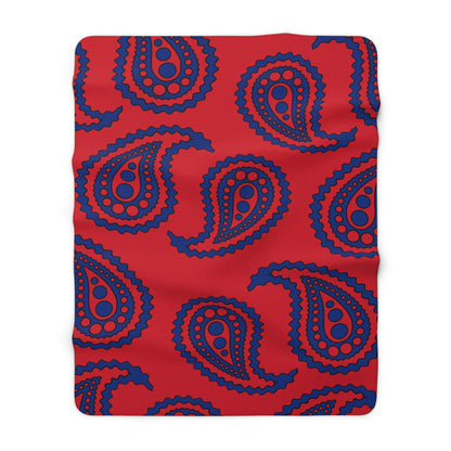 Liechtenstein Retro Paisley Blanket Throw