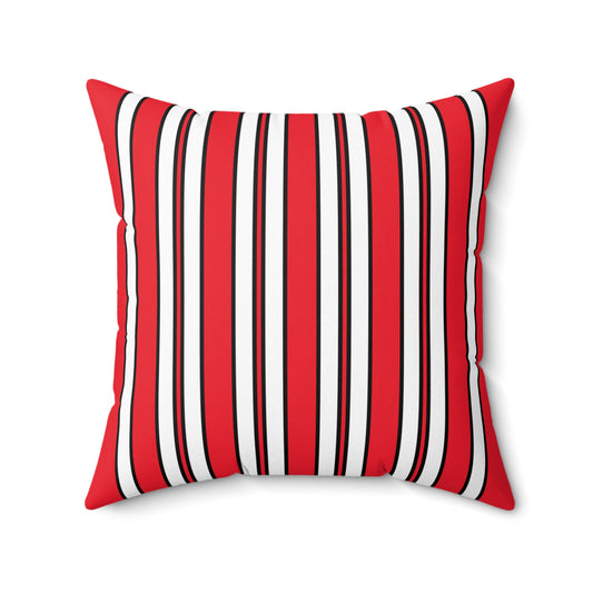 Hong Kong Retro Stripes Cushion Pillow