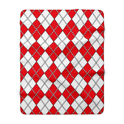 Tunisia Retro Argyle Blanket Throw