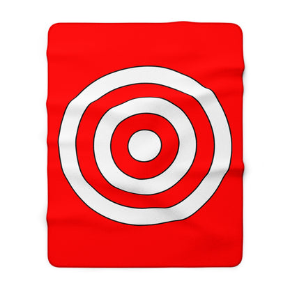 Switzerland Retro Target Blanket Throw