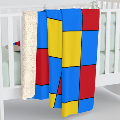Democratic Republic of the Congo Retro Check Blanket Throw