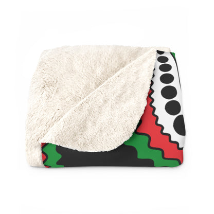 Palestine Retro Paisley Blanket Throw