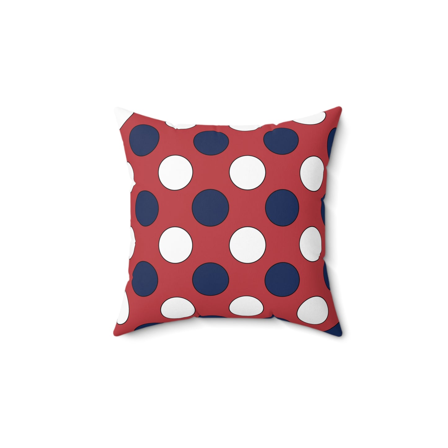 United States of America (USA) Retro Polka Dots Cushion Pillow