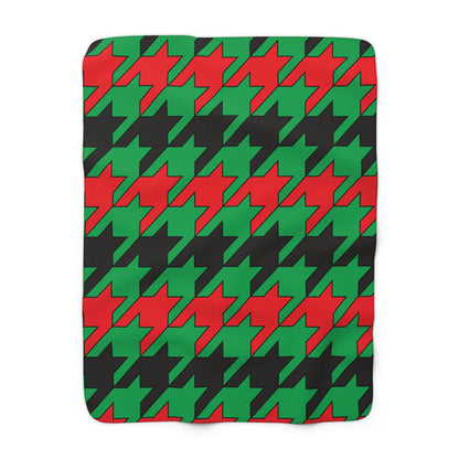 Martinique Retro Houndstooth Blanket Throw