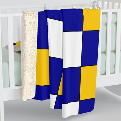 Bosnia And Herzegovina Retro Check Blanket Throw
