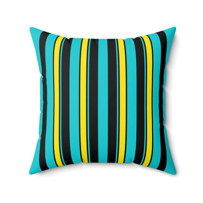 Bahamas Retro Stripes Cushion Pillow