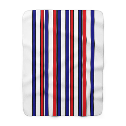 Saint Martin Retro Stripes Blanket Throw